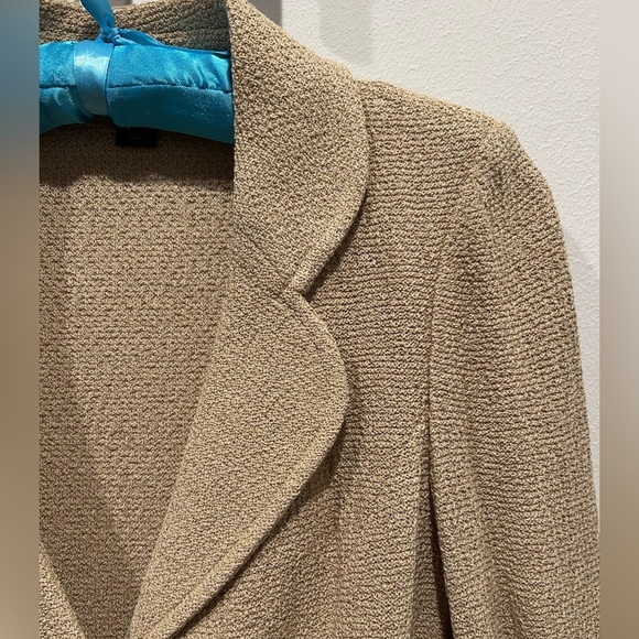 ST JOHN Women's Tan Knit Blazer / Size 4 / - Picture 5 of 12